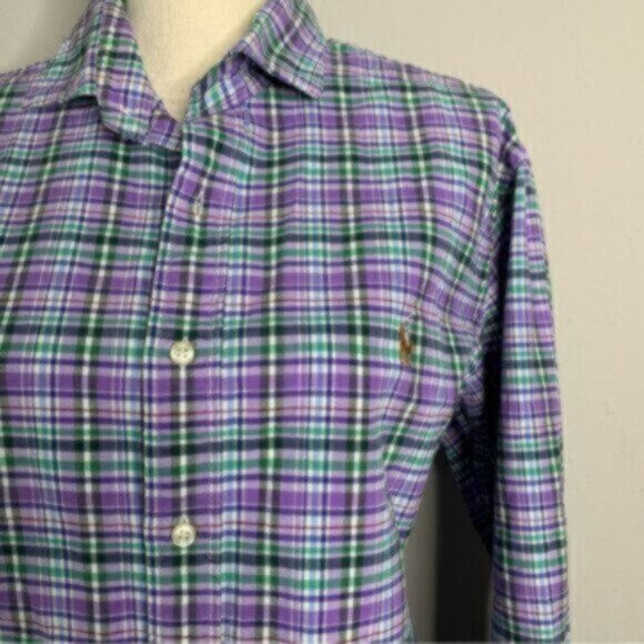 Ralph Lauren Plaid Button Down Flannel Shirt - Picture 9 of 14